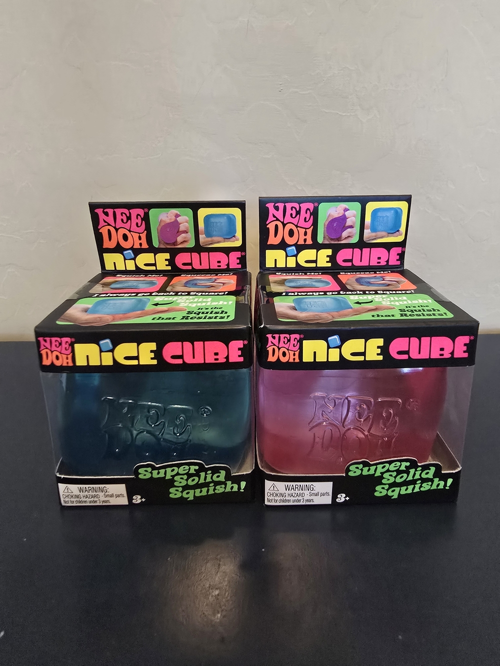 Authentic NeeDoh Nice Cube Super Solid Squish - Teal Or Pink -Listing Is For ONE